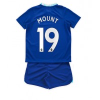 Chelsea Mason Mount #19 Fotballklær Hjemmedraktsett Barn 2022-23 Kortermet (+ korte bukser)